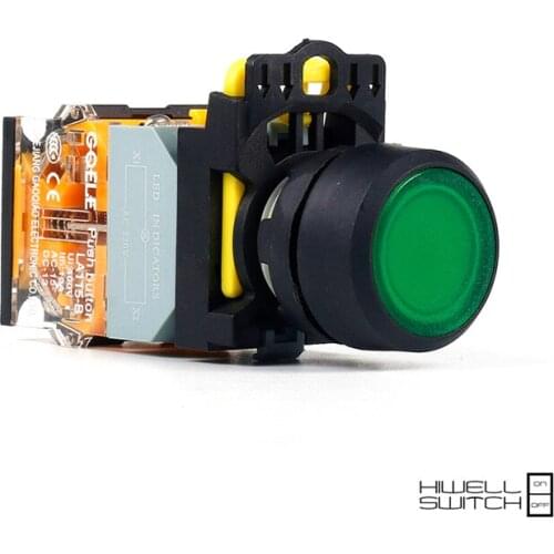 5 PCS Push button switch Flush button LED Latching Waterproof IP65 LA115-B1-11D-G31