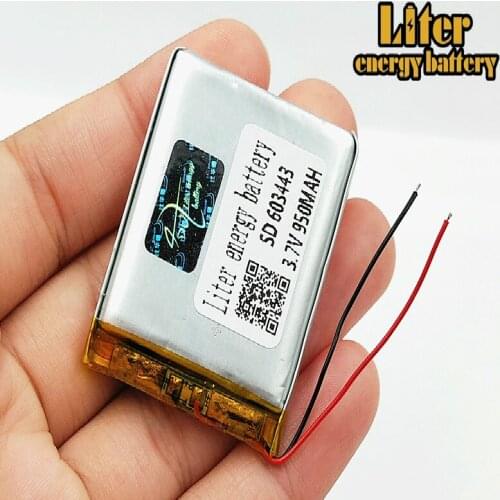 603443 603545 3.7V 950MAH Original Li-Po Rechargeable Battery For MP3 MP4 MP5 GPS E-book navigation built- in lithium polymer