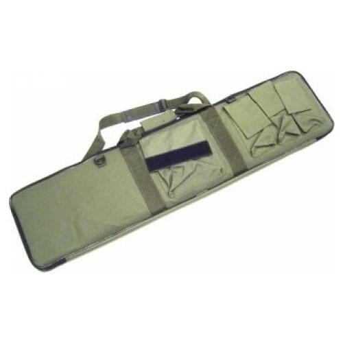 Suitcase airsoft green soft case cordura cm107x25 with outside pockets