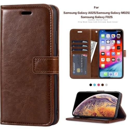 PU Leather Flip Case For Samsung Galaxy A02S Photo Frame Case Wallet Cover For Samsung Galaxy M02S Galaxy F02S Business Case