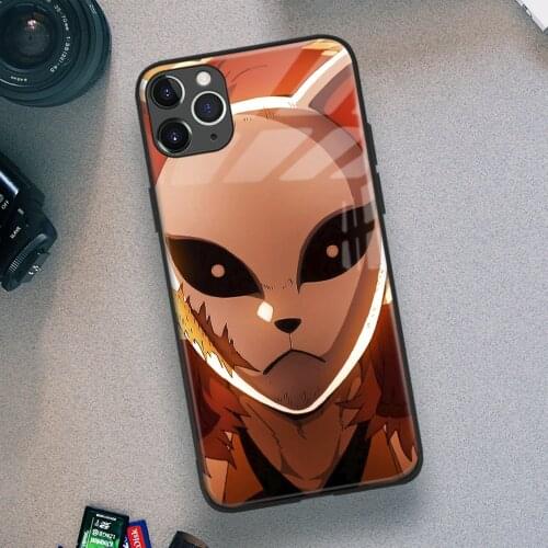 Sabito Kimetsu No Yaiba Manga Anime Soft TPU Glass Phone Case for IPhone SE 6s 7 8 Plus X Xr Xs 11 12 Mini Pro Max Samsung Redmi