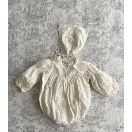2021 new boys girls romper cotton autumn puff sleeve fashion babys jumpsuit 6-24 month WS947
