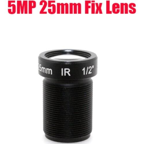 DIY 25mm 5MP HD 1/2 Inch CCTV Lens M12 Interface Mount For CCTV Analog / IP Camera Free Shipping