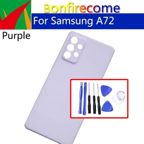 For Samsung Galaxy A72 A725 A725F Back Cover Battery Case Rear Door Housing Cover Replacement