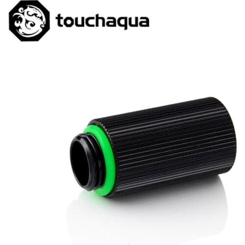 Touchaqua (Extend 30mm) Fitting G1/4'' M to F Extend Connect Adapter Increase 30mm Length Connector Water cooling kit fitting