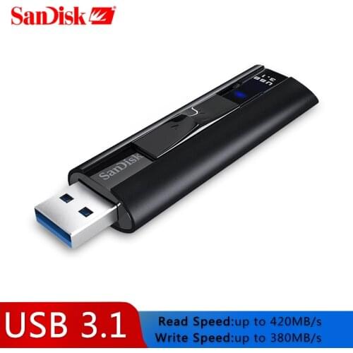 SanDisk USB Flash Drive Extreme PRO Solid State USB 3.1 128GB 256GB Pen Drive Up To 420MB/s Original Pendrive Z880 Usb Stick