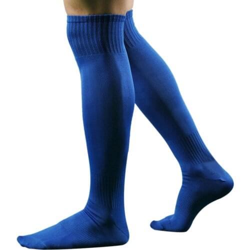Mens Stockings Breathable Sport Football Soccer Long Socks Cotton Over Knee High Sock Baseball Hockey Outdoor Calcetines Hombre