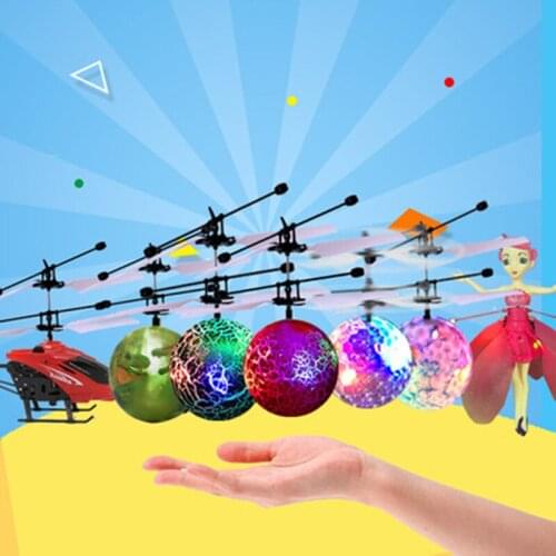 Whirly Ball EpochAir Crystal Flashing LED Light Flying Induction Disco Ball Built-in Shinning LED Lighting RC flyjing toys ball