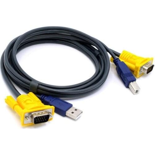 1.5M/5FT VGA/USB Cables for KVM Switch VGA USB Connection 1080P