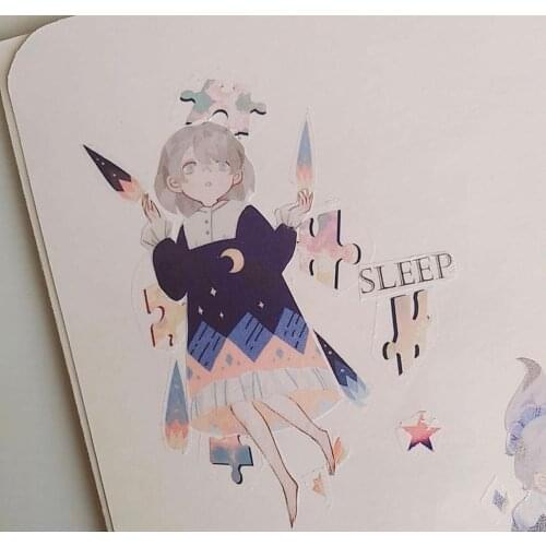 Dream Travel Girl Washi Tapes Bullet Journal Masking Tape Adhesive Tape DIY Scrapbooking Washi Stickers