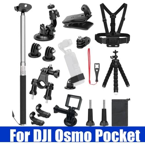 19 in 1 Camera Set Expansion Frame Accessory Kit Multi-function Extended fixed Frame For DJI Osmo Pocket Handheld Action