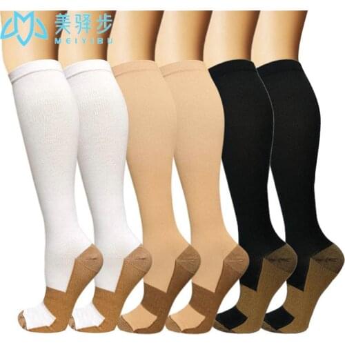 10 Pairs Per Set Long Barreled Compression Stockings Nylon Pressure Outdoor Sports Socks Compres Socks Amazon Hot Sales