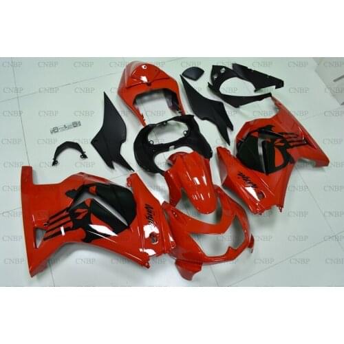 Ninja 250R 2008 - 2014 Motorcycle Fairing for Kawasaki Zx250r 13 14 Plastic Fairings EX 250 2013 Red Black Skull Bodywork