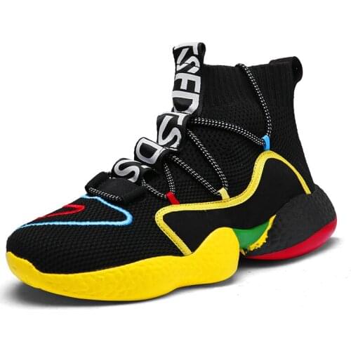 Shoes For Men Sneakers Casual Men Sock Shoes Breathable Tenis Masculino Adulto High Top Man Trainers Zapatos Hombre Sapatos