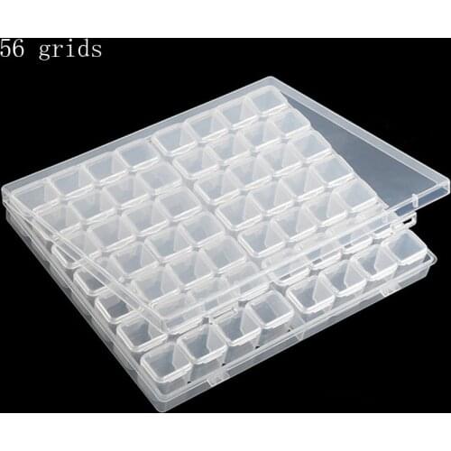56/28 Grids Dismountable For Diamond Embroidery Accessories Diamond Painting Storage Boxes Cross Stitch Cases Storage Organizer
