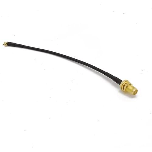 RP SMA Female Plug to MMCX Male Right Angle Assembly RG174 Cable RF Connector Extension Coaxial Cable for Wireless Antenna