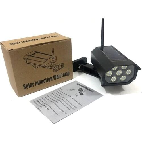 Solar 42LED Sensor Simulation Camera Remote Control Integrated Solar Energy Human Body Sensor Street Light Monitoring Light