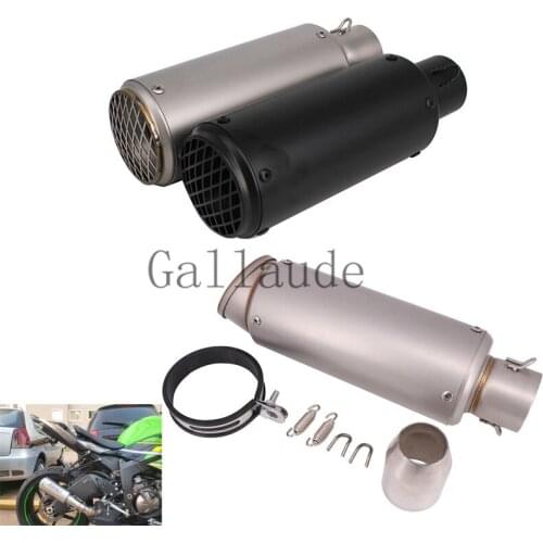 51mm Universal Motorcycle pipe exhaust Motorcycle Exhaust Pipe Muffler Stainless steel GP-project Exhaust Pipe