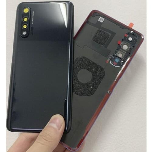For Huawei Nova 6 4G/5G Battery Glass Back Cover For Huawei Nova 6 Rear Door Housing Cover + camera lens Replacement Repair Part