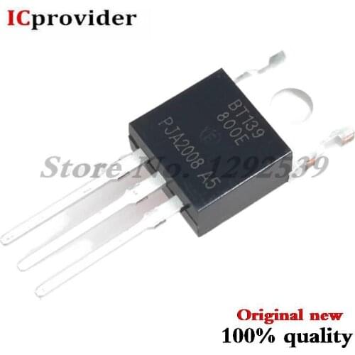100pcs/lot BT139-800E TO-220 BT139-800 BT139 Triacs logic level 800v 16A IC New original