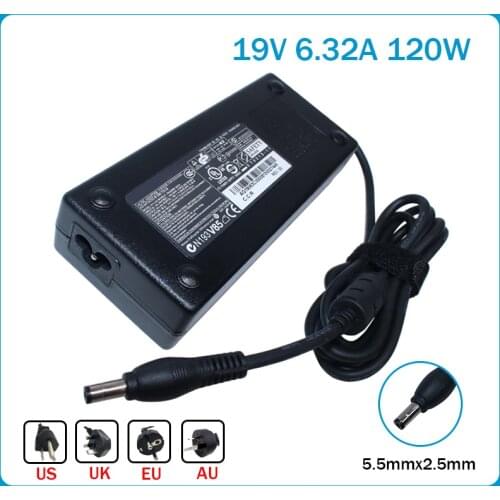 19V 6.3A 120W laptop AC power adapter charger for Toshiba PA3717E-1AC3 PA3290E-3ACA PA3290U-3AC3 PA3717U-1ACA PA5083A-1AC3