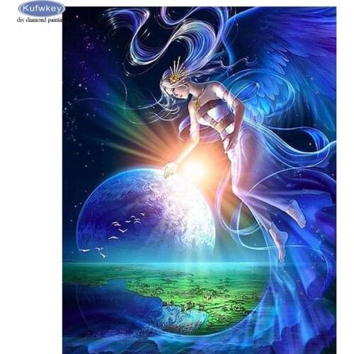 3D Diamond Embroidery Cartoon princess moon Unfinished Cross Stitch DIY full square/round diamond painting mosaic Sewing Kit