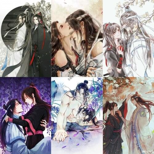 Anime Canvas Painting Wall Art Mo Dao Zu Shi Wei Wuxian Lan Wangji Prints and Posters Pictures for Bedroom Kids Home Decoration
