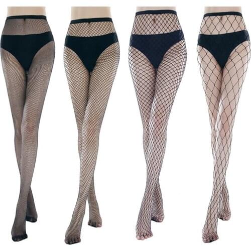 Hollow Out Sexy Pantyhose Black Mesh Stockings Jeans Stretch Bottoming Stocking Fishnet Stockings Tights High Quality Female hot