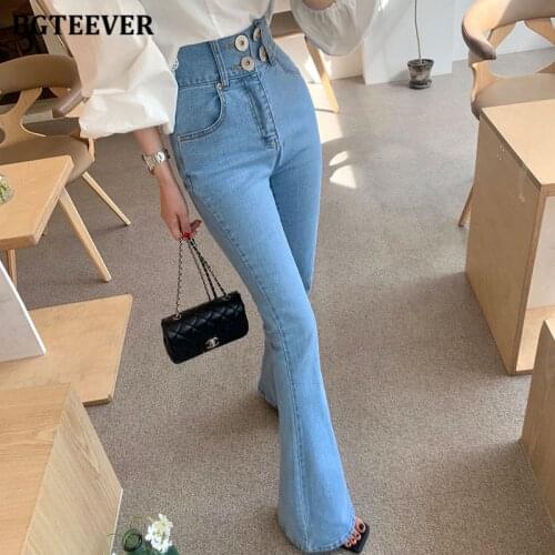 Женские джинсы клеш BGTEEVER China At AliExpress