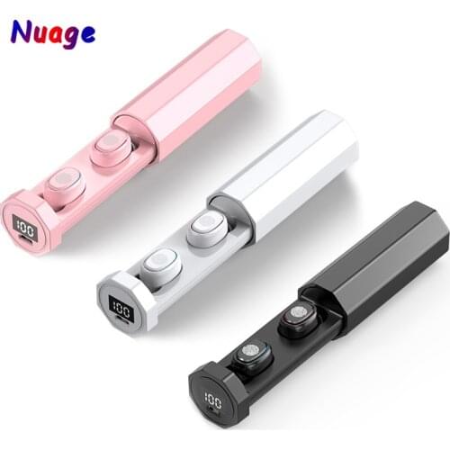 B9 Wireless Bluetooth-compatible Headset 9D HIFI Touch Control Sport Headphones With Microphone Earphone Digital Display Earbuds