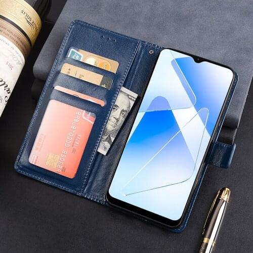 Flip Wallet Case For OPPO A55 Leather Cover For OPPO PEMM00 Phone Case Funda Capa Coque