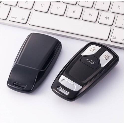 TPU Car Key Case Cover Key Protection Shell For Audi Q2 Q3 Q5 Q7 Q8 R8 TT RS3 RS4 RS5 RS7 S8 S9 B6 B7 B8 8P 8V Woman Man Key Bag