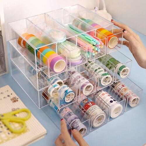 4 Layers Multifunctional Storage Box Glasses Sunglasses Case Stationery Storage Organizer Pen Pencil Tape Holder Display Stand