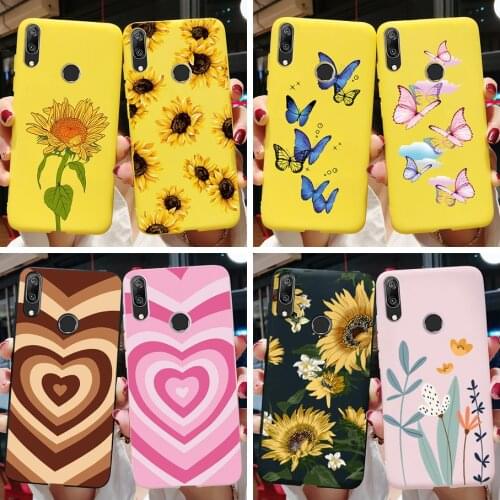 For Huawei Y7 2019 Case Silicone TPU Cover Clear Soft Painted Phone Case For Huawei Y7 2019 Y 7 Y7Prime Y7 Prime 2019 Case Funda
