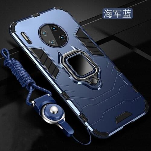 For Huawei Y9A Case Hard PC With Stand Ring Armor shockproof protective Back Cover Case for huawei y9a full cover phone shell
