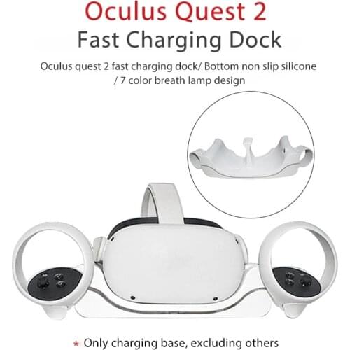 For Oculus Quest 2 VR Fast Charging Dock Holder Quick Gaming Multifunction Can Be Wall-Mounted Oculus Quest 2 Accessories