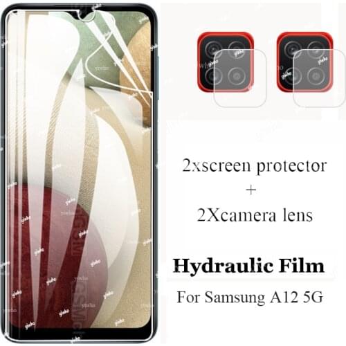 Hydrogel Film screen protector For Samsung Galaxy A12 5G a12 HD Camera Lens protector on Samung a12 5g not glass protective film