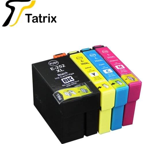 Tatrix For Epson T2521 T252XL 252XL Ink Cartridge For Epson WorkForce WF-3620 WF-3640 WF-7610 WF7620 7110 3620 3640 7610 7620