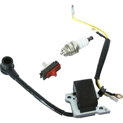 Ignition Coil W/ Switch & L7T Spark Plug Fits HUSQVARNA 136 137 141 142 Chainsaw