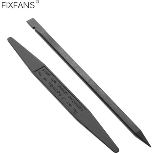 FIXFANS 1 Set Pointed & Flat Head Anti-static Black Plastic Spudger Pry Opening Tools Kit for iPhone iPad Samsung Mobile Repair