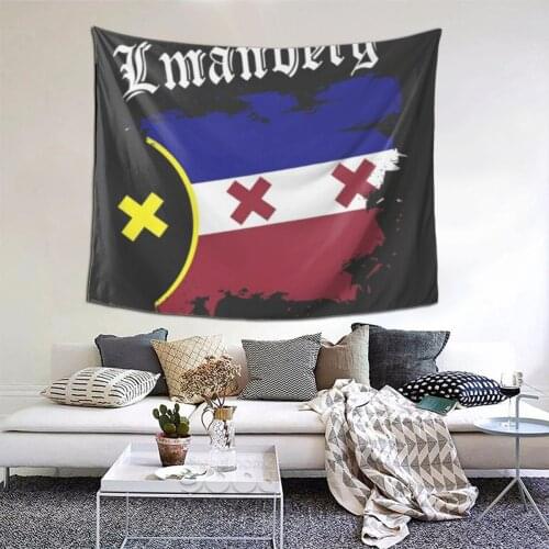 LManberg Nation Flag Splash Tapestry Tubbo Meme Tapestry Wall Bedspread aesthetic Hanging Blanket For Living Room