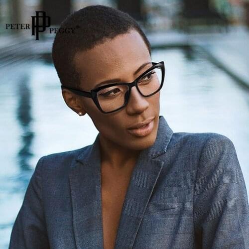 Fashion Square Spectacle Frames Women designer Cat Eye vintage Transparent Spectacle Men Prescription Myopia Eyewear Frames