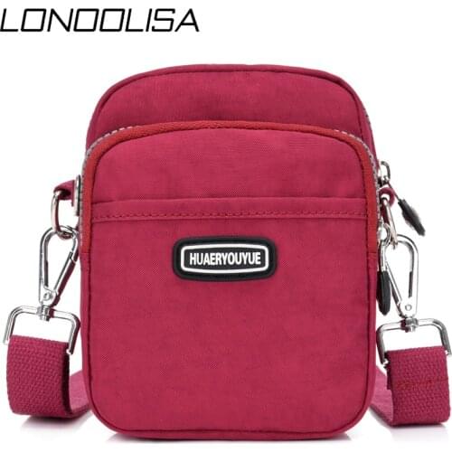 New Women Waterproof Nylon Shoulder Bag Mini Portable Crossbody Bags For Women Multifunction Ladies Mobile Phone Bag Waist pack