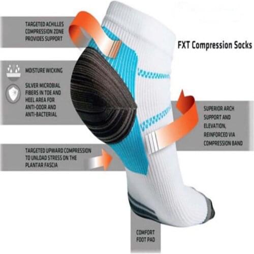 New Unique Breathable Plantar Fasciitis Heel Arch Pain Relieving Compression Sport Socks DropShipping