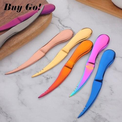 Stainless Steel Shrimp Line Knife Lobster Fish Cleaning Shrimp Intestines Cutting Knife Open Portable Kitchen Seafood Tool