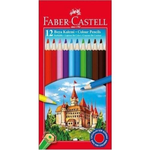 Original Faber-Castell Carton Box Paint Pen 12 Color Full Size