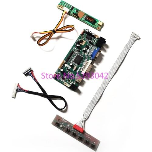 Fit LTN156AT01-D01/D02/D03/H01/W01 VGA DVI 30-Pin 1CCFL LVDS keyboard 1366*768 M.NT68676 LCD display controller board kit