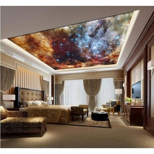Custom ceiling wallpaper, the universe of the ceiling of the room space for the living room bedroom wall vinyl wallpaper