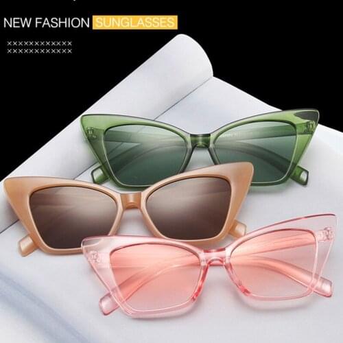 Vintage Black Square Sunglasses Women Luxury Brand Small Rectangle Sun Glasses Female Gradient Clear Mirror UV400 Oculos De Sol