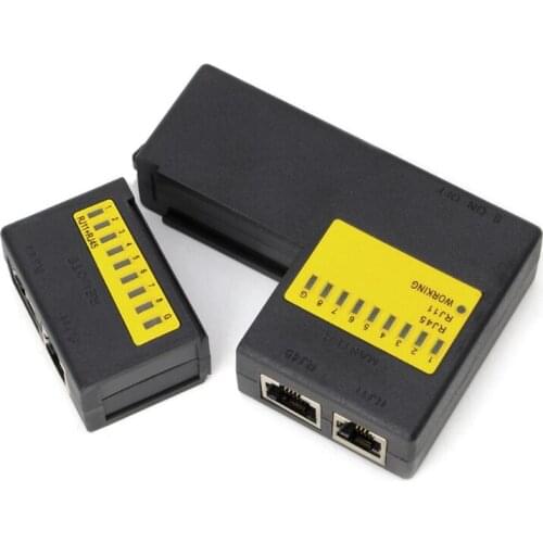 Super Mini Network LAN Cable Wire Cat5 RJ11 RJ45 Tester Drop Shipping